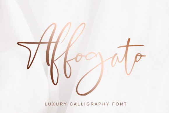 Affogato: A Romantic Handwritten Font for Editorial Impact