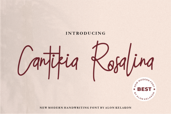 Cantikia Rosalina: A Handwritten Font for Authentic Branding