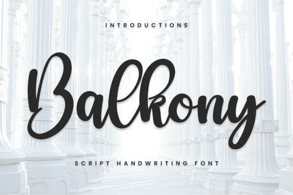 Craft with Balkony: A Handwritten Font for Your Products