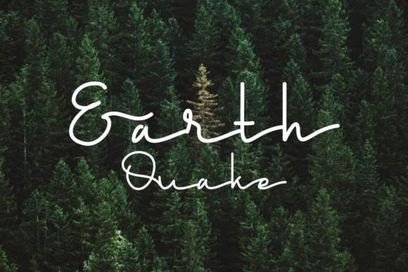 Earth Quake: A Modern Handwritten Font for Campaign Impact