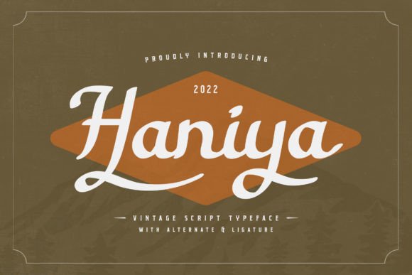 Haniya: A Vintage Script Font for Editorial Mood and Identity