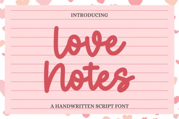 Love Notes: A Graceful Script Font for Elegant Digital Design