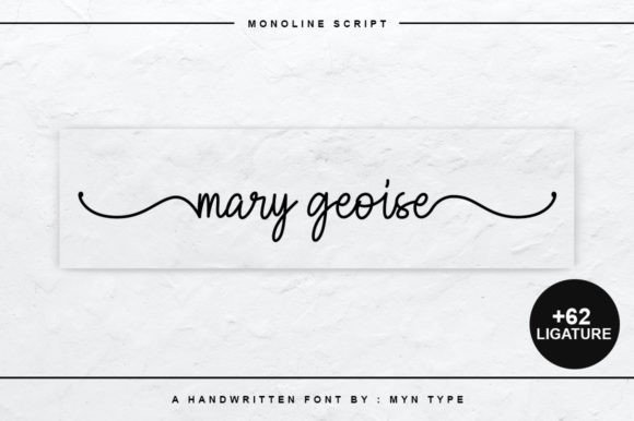 Mary Geoise: A Premium Font for Campaign Designers