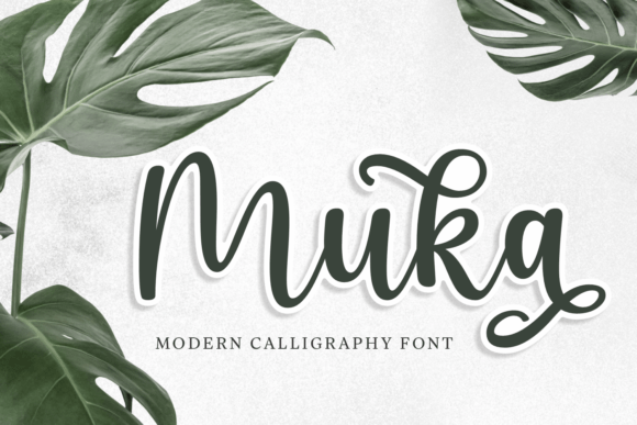 Muka: A Calligraphy Font Built for Editorial Mood