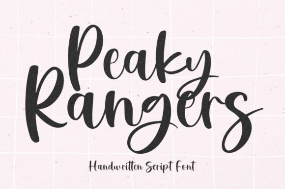 Peaky Rangers: A Modern Calligraphy Font for Editorial Mood and Brand Identity