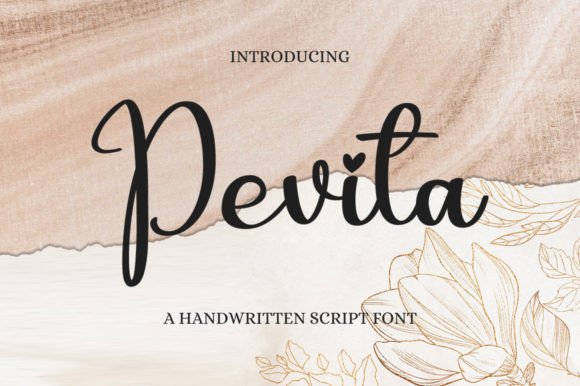 Pevita: A Handwritten Font for Elegant Editorial Design