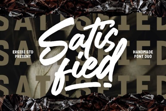 Satisfied: A Modern Font Duo for Brand Identity Projects