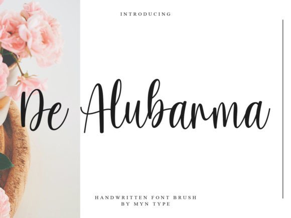 The De Alubarma Handwritten Font: Elegance for Handmade Products